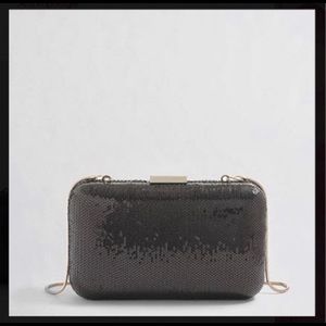 Black Sequin Clutch
